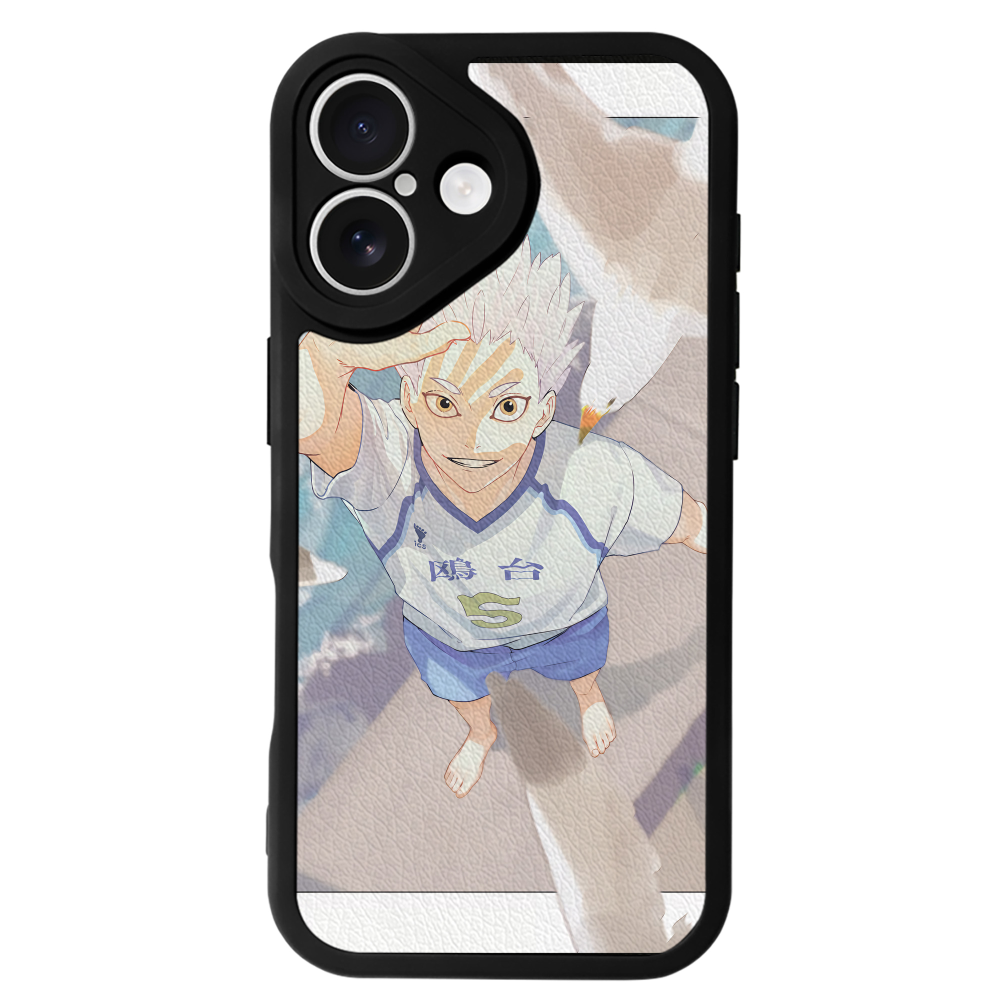 （画像用） ハイキュー!! Haikyu!! 【iPhone 16シリーズ対応】シリコンスマホケース（レザー調） 材質：シリコン